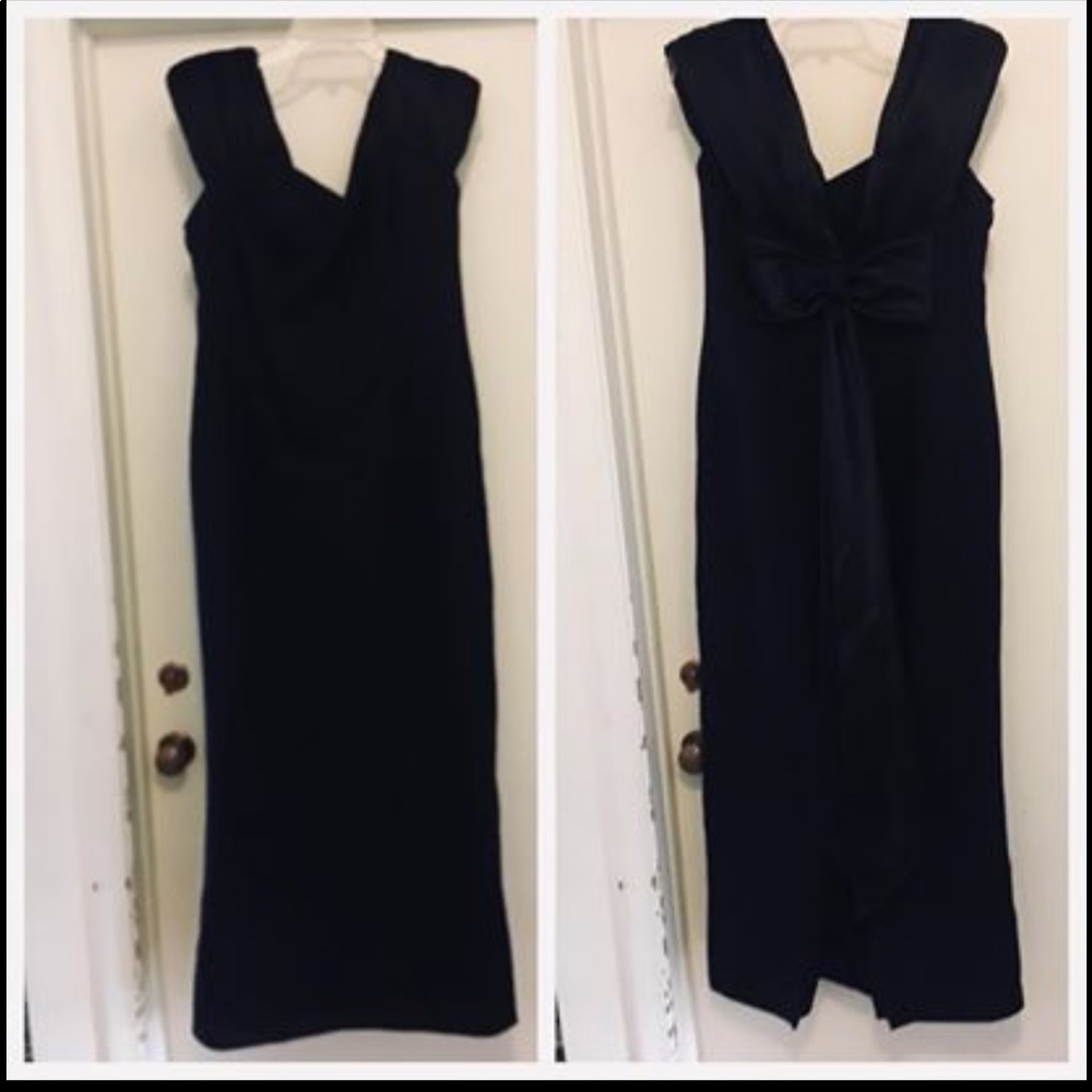Full length Black Evening Dress